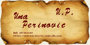 Una Perinović vizit kartica